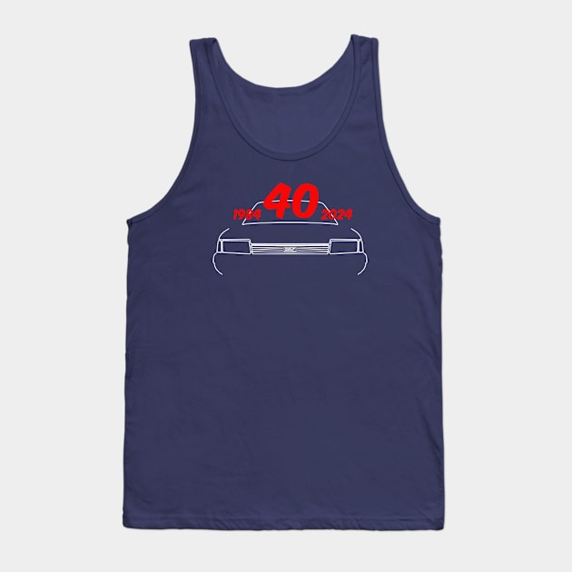 Austin Montego 1980s classic car white 40 years special edition Tank Top by soitwouldseem